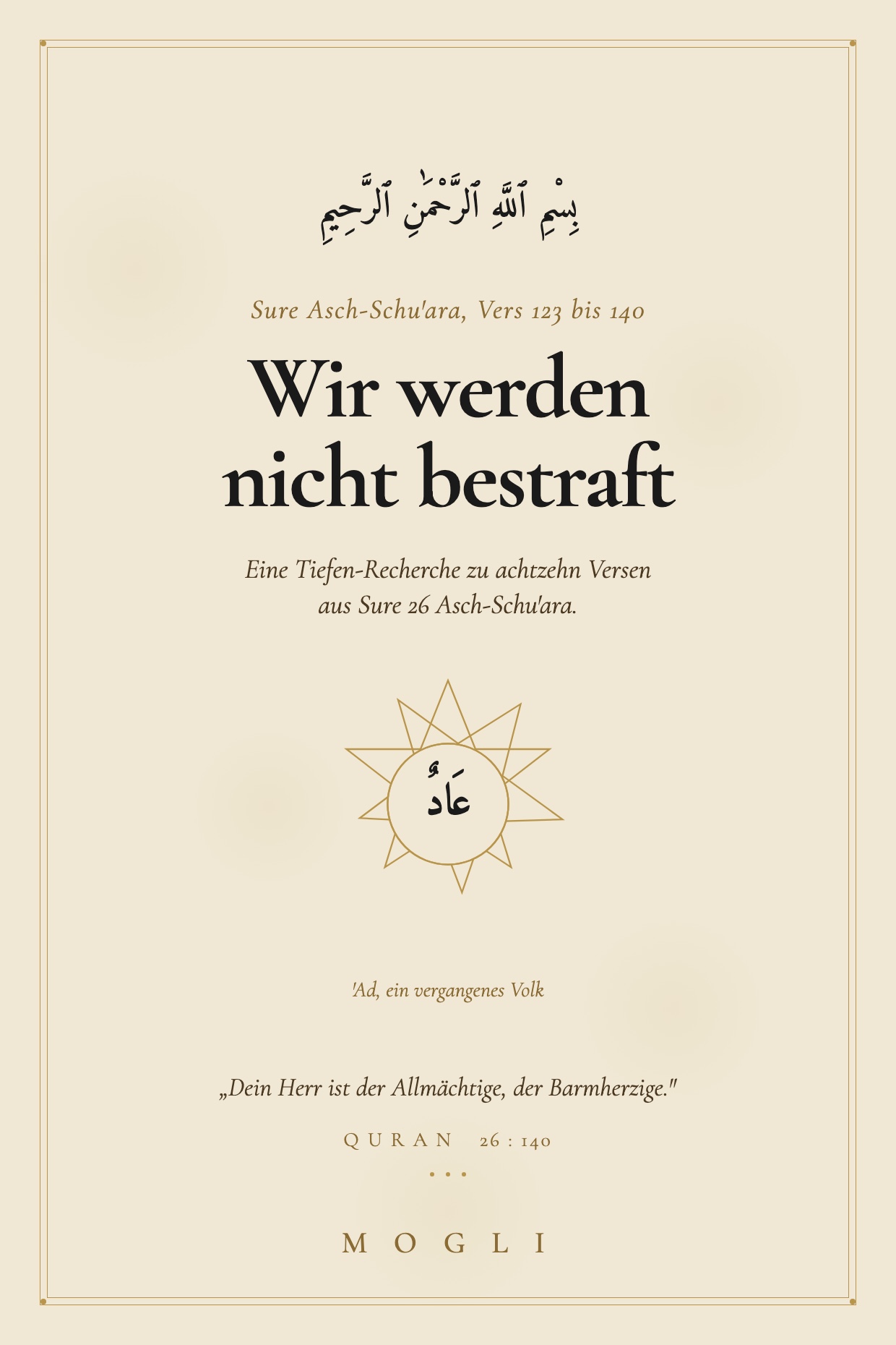 Vers-Recherche: Sure 26 Asch-Schu'ara, Vers 123 bis 140
