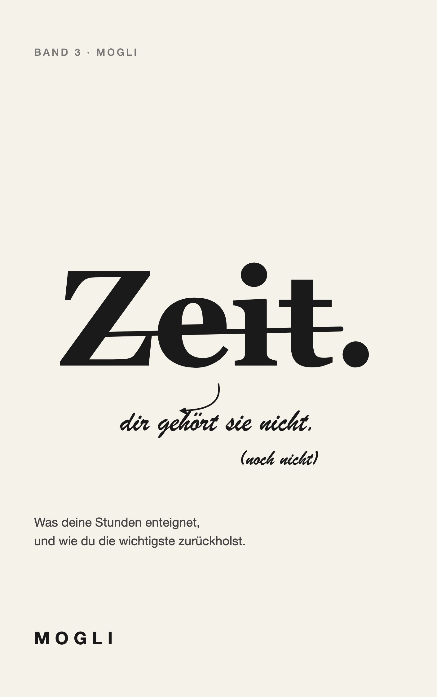 Buchcover: Zeit